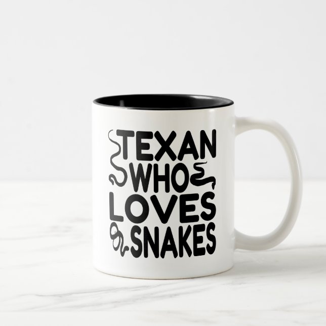Taza Bicolor Texan que ama a las serpientes (Derecha)