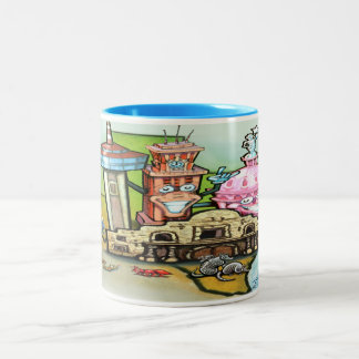 Taza Bicolor Texas Hill Country Dos Tone Coffee Mug