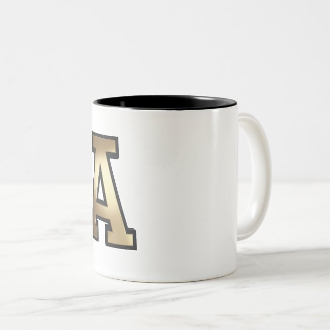 Taza Bicolor Texto "A" (Anverso derecho)
