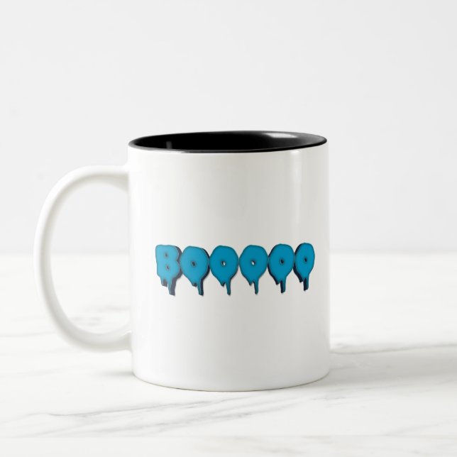 Taza Bicolor texto fantasma gracioso (Izquierda)
