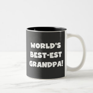 Taza Bicolor Texto negro o blanco del abuelo del Mejor-est del