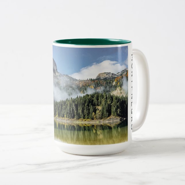 Taza Bicolor Texto personalizado Montenegro (Anverso derecho)