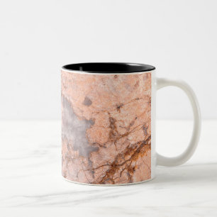Taza Bicolor Textura de Piedra de Mármol Fría y de Moda