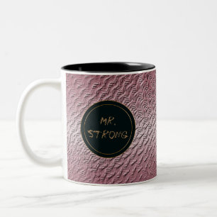 Taza Bicolor textura púrpura metálica
