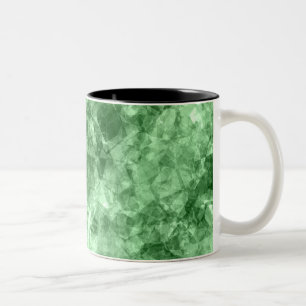 Taza Bicolor Textura verde oscuro en ruinas