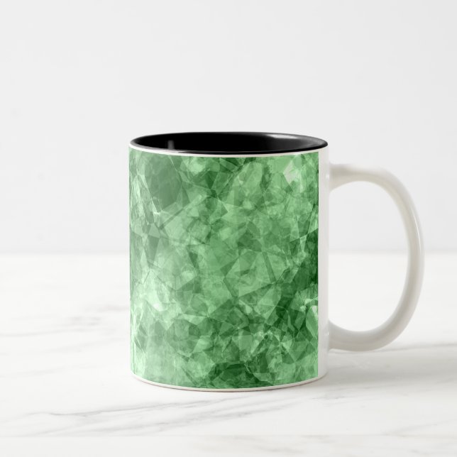 Taza Bicolor Textura verde oscuro en ruinas (Derecha)