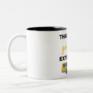 Taza Bicolor Thanks For Going The Extra Mile bl