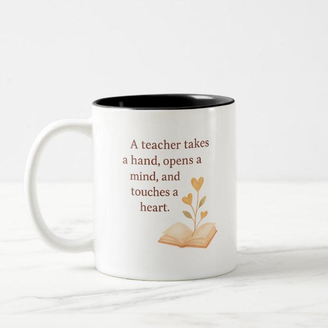 Taza Bicolor the heart of teaching  (Izquierda)