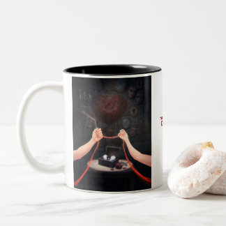 Taza Bicolor The Red Thread of Fate Aesthetic Soulmates Two-Ton