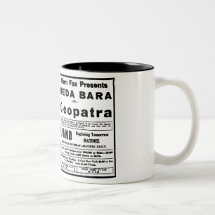 Taza Bicolor Theda Bara Cleopatra 1918