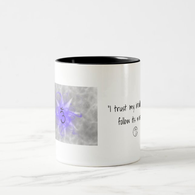 Taza Bicolor Thirye Chakra Coffee mug con afirmaciones (Centro)