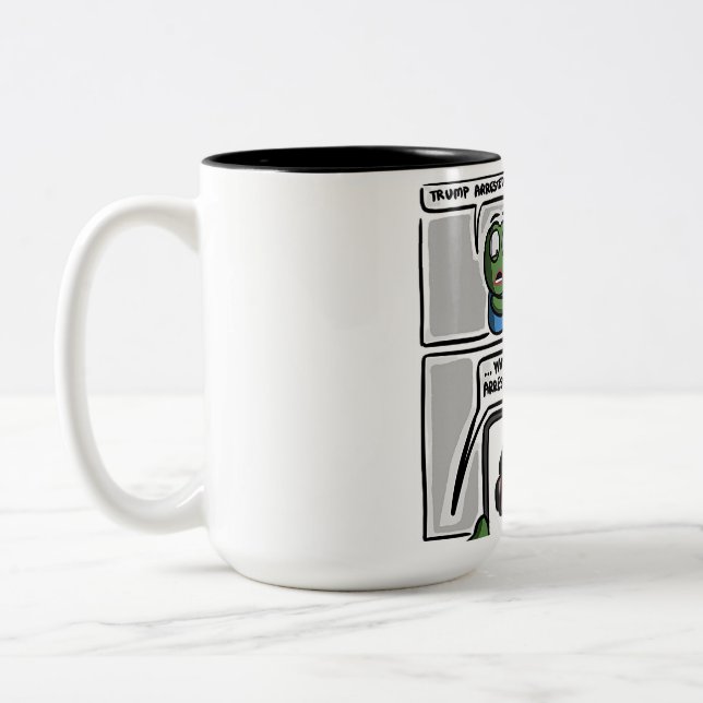 Taza Bicolor This funny comic-style meme design Mug (Izquierda)