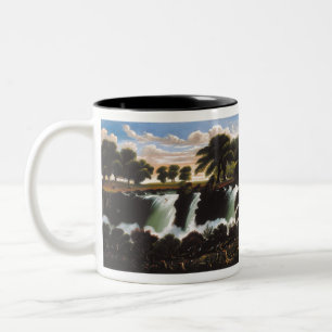 Taza Bicolor Thomas Chambers Genesee Falls Rochester
