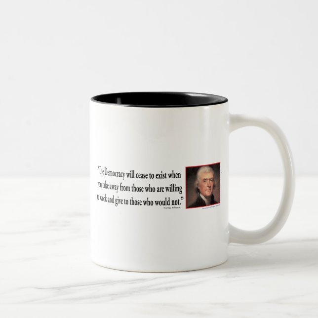 Taza Bicolor Thomas Jefferson (Derecha)