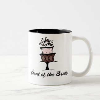 Taza Bicolor Tía de la torta de la novia