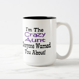 Taza Bicolor Tía Loca Mug