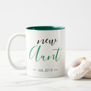 Taza Bicolor Tía Nueva Moderna y Femenina Personalizada