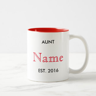 Taza Bicolor ¡Tía Pregnancy Announcement Mug!