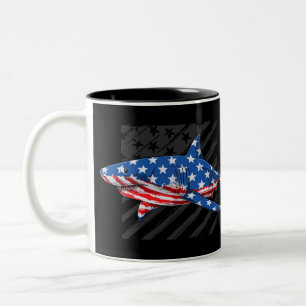 Taza Bicolor Tiburón estadounidense