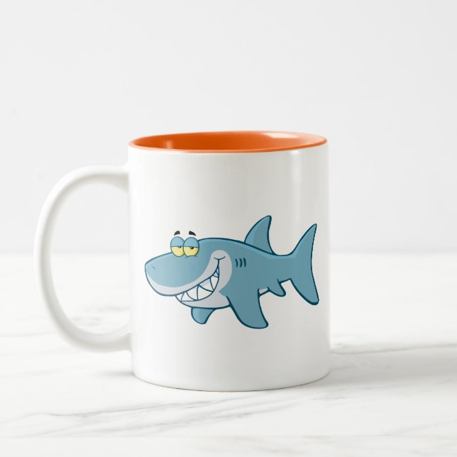 Taza Bicolor Tiburón sonriente (Izquierda)