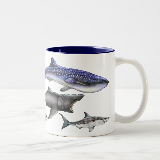 Taza Bicolor Tiburones del mundo (Derecha)