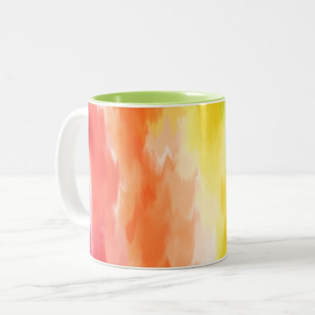Taza Bicolor Tie Dye (Anverso izquierdo)