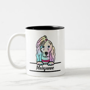 Taza Bicolor Tie Dye Dog Mug