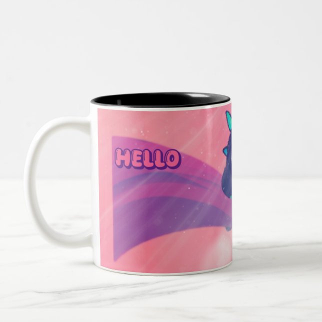Taza Bicolor Tiempo de café Mug (Izquierda)