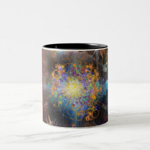 Taza Bicolor Tiempo de espacio atómico