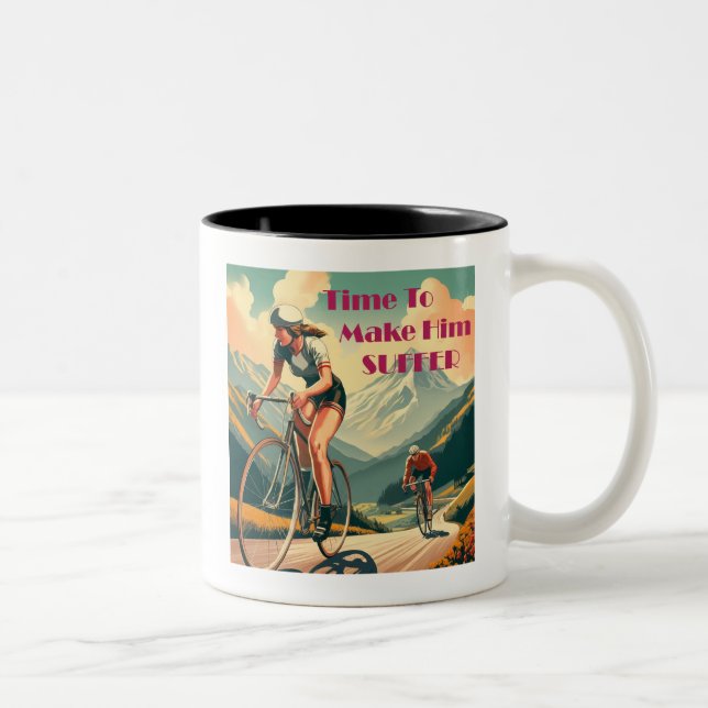 Taza Bicolor Tiempo De Hacerlo Sufrir Ciclismo (Derecha)