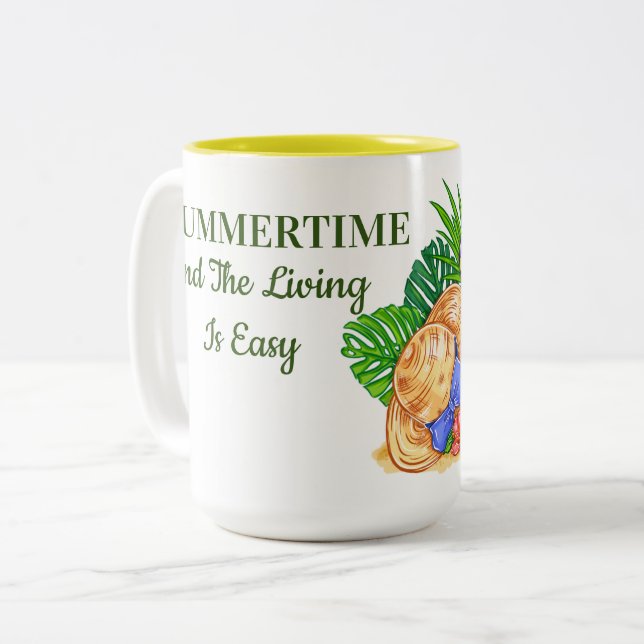 Taza Bicolor Tiempo de verano (Anverso izquierdo)
