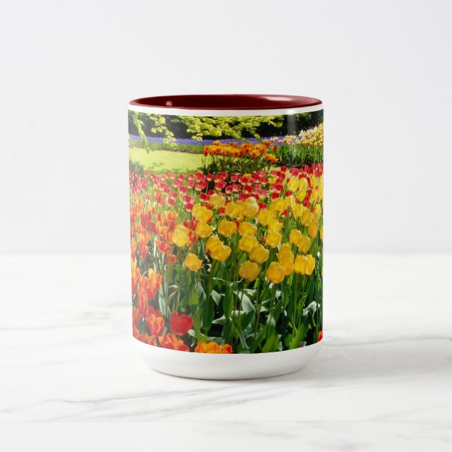 TAZA BICOLOR TIEMPO DEL TULIPÁN (Centro)