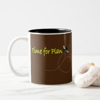 Taza Bicolor Tiempo para Plan Bee Dk Brown BG