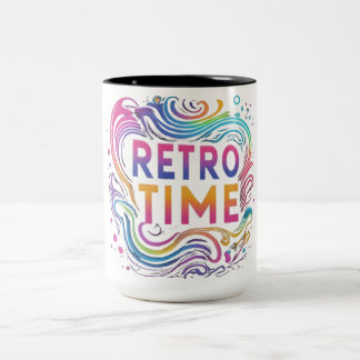 Taza Bicolor "Tiempo Retro"