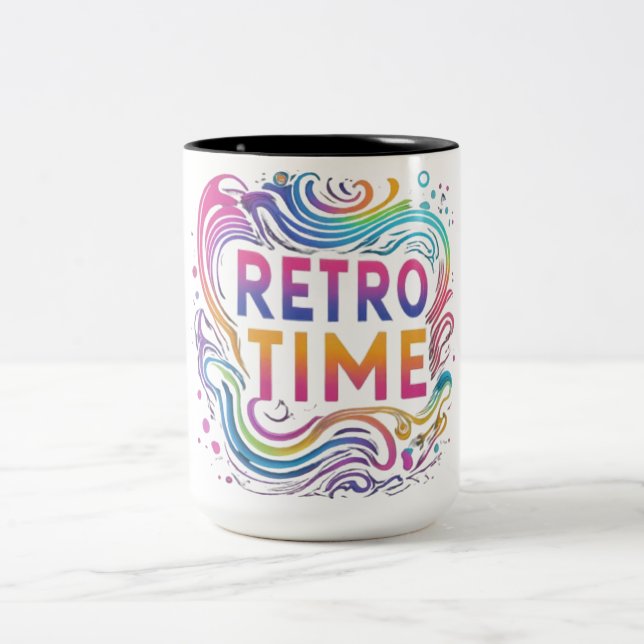 Taza Bicolor "Tiempo Retro" (Centro)