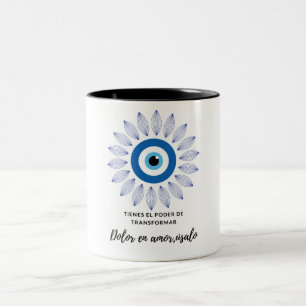 Taza Bicolor tienes el poder de transformar dolor en amor cup
