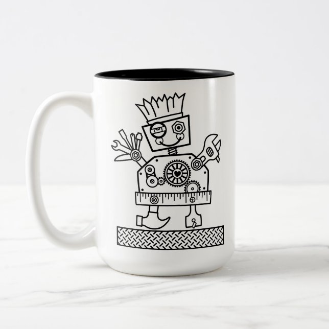 Taza Bicolor Tienes herramientas, tienes mugre de habilidades (Izquierda)