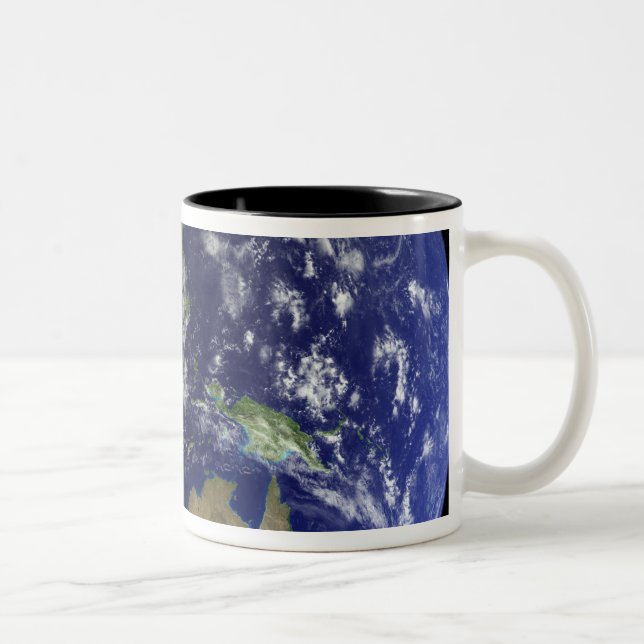 Taza Bicolor Tierra completa desde el espacio mostrando Austral (Derecha)