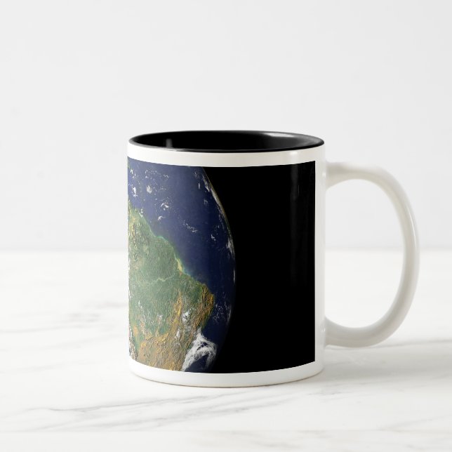 Taza Bicolor Tierra completa mostrando América del Sur (Derecha)