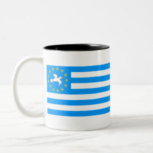 Taza Bicolor Tierra de Ambazonia - de Amba - bandera de
