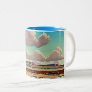 Taza Bicolor Tierras anchas del Navajo por Maynard Dixon