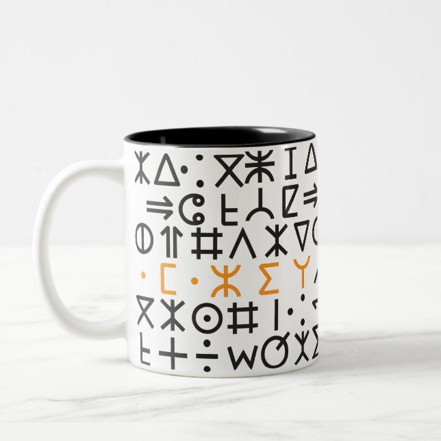 Taza Bicolor Tifinagh (Izquierda)