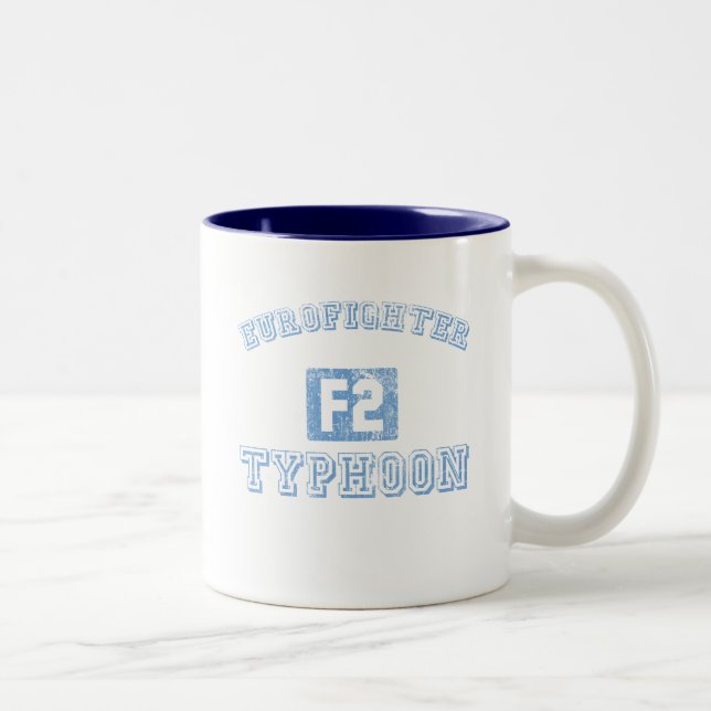 Taza Bicolor Tifón de Eurofighter - AZUL (Derecha)