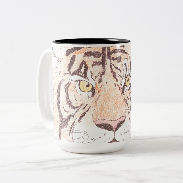 Taza Bicolor Tiger Mug (Anverso izquierdo)