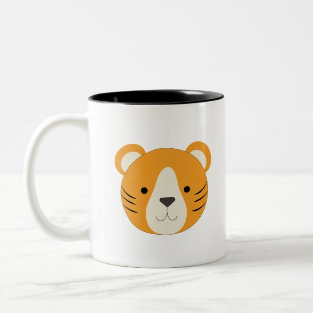 Taza Bicolor Tigre Adorable (Izquierda)