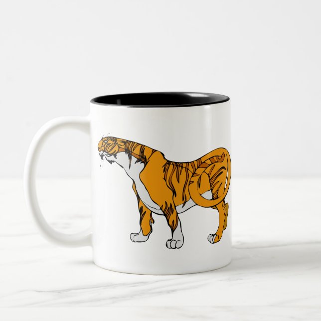 Taza Bicolor Tigre de Bengala (Izquierda)