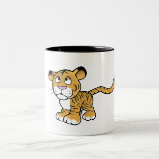 Taza Bicolor tigre del dibujo animado