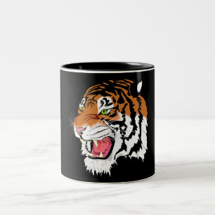 Taza Bicolor tigre del sumatran