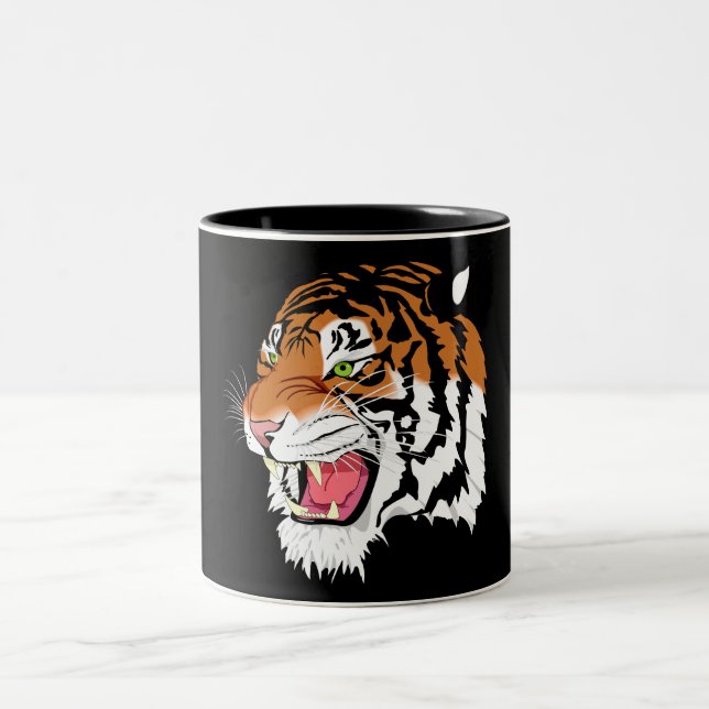 Taza Bicolor tigre del sumatran (Centro)