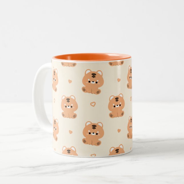 Taza Bicolor Tigre lindo (Anverso izquierdo)